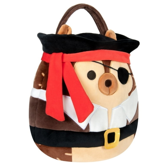 8” Squishmallow Hans the Pirate Hedgehog Halloween Plush Toy - Picture 3 of 7